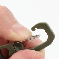 Карабин туристический, универсальный, хаки, 10.5 см