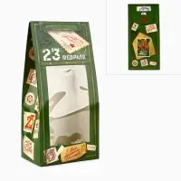 Коробка складная &laquo;23 Февраля&raquo;, 9 х 19 х 6 см
