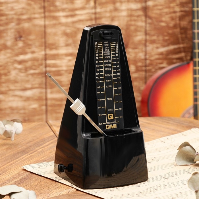 Метроном механический Gleam, черный, 40-408 ударов в минуту, 21 х 10 х 12 см, Метроном механический Gleam, черный, 40-408 ударов в минуту, 21 х 10 х 12 см,