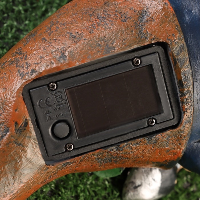 Садовый фонарь "Гномик садовод" 13х16х27см