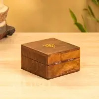 Шкатулка "Трикветр" 10х10х6 см, дерево шишам