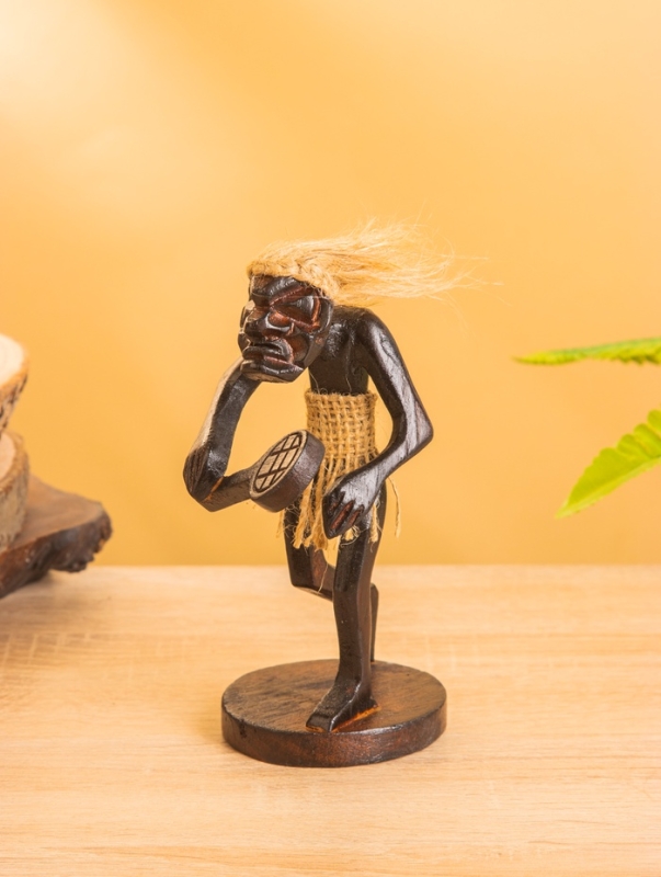 Сувенир &laquo;Абориген теннисист&raquo;, 8&times;8&times;18 +/- 2 см, дерево