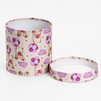 Шляпная коробка, Мишка , 20 х 20 см