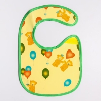 Нагрудник из ткани с ПВХ покрытием, &laquo;Мишки&raquo;, цвет МИКС