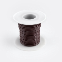 Нить для плетения 10&plusmn;0,5м d2мм натуральная кожа №49 коричневый