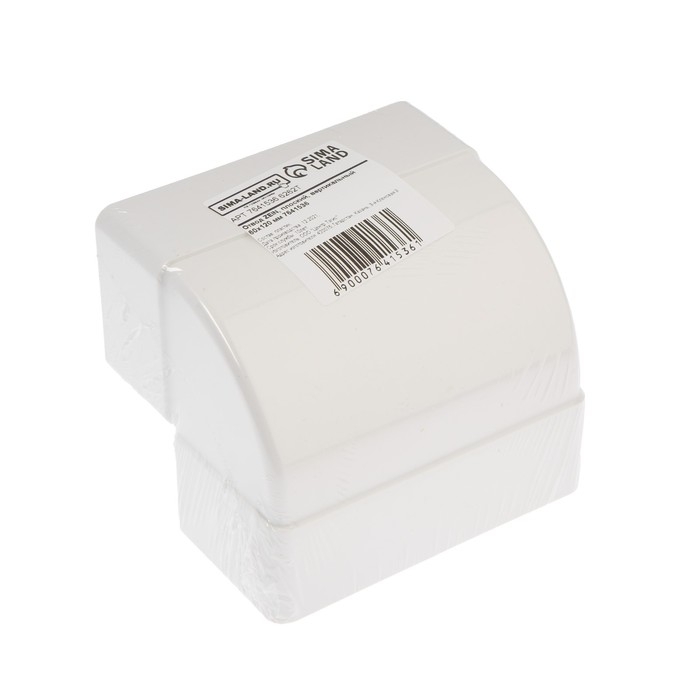 Отвод ZEIN, плоский, вертикальный, вентиляционный, 60 х 120 мм