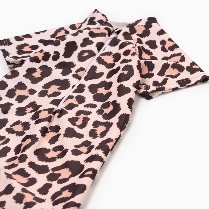 Купальный костюм детский Крошка Я "Леопард", рост 86-92 см