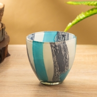 Свеча ароматическая в стеклянном подсвечнике 85 гр, вода