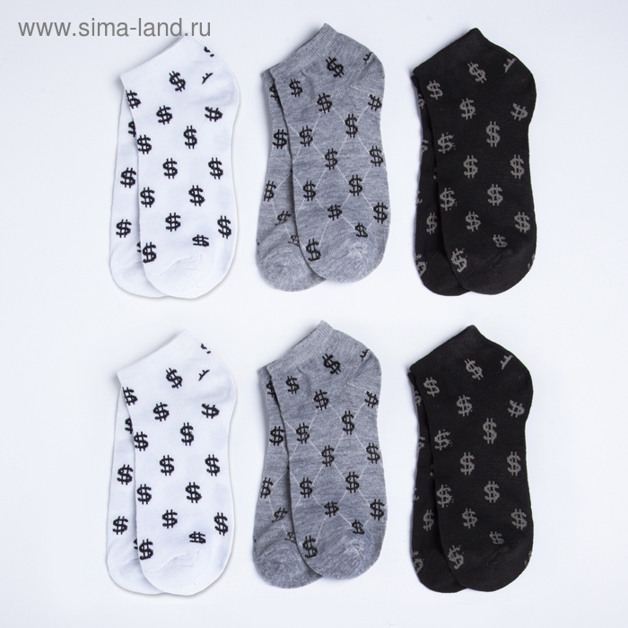 Набор мужских носков KAFTAN Набор мужских носков KAFTAN "Number one" 6 пар, р-р 39-41 (25-28 см)