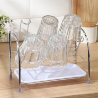 Сушилка для стаканов, 25×13,5×21 см, цвет серый Сушилка для стаканов, 25×13,5×21 см, цвет серый