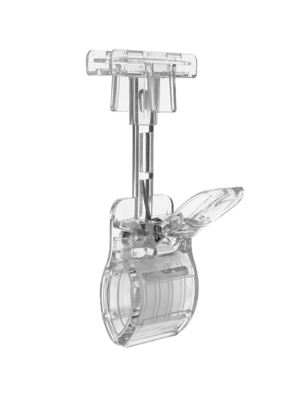 Держатель пластиковой рамки универсальный, 5,5&times;5&times;12 см, цвет прозрачный