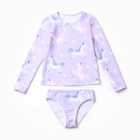 Купальник детский KAFTAN "Единороги", рост 122-128 см, лиловый Купальник детский KAFTAN "Единороги", рост 122-128 см, лиловый