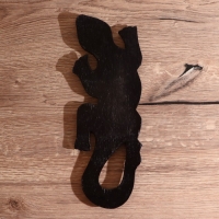 Панно дерево "Геккон цветная абстракция" 30 см, МИКС