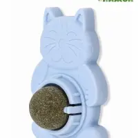 Игрушка для кошек из кошачьей мяты "Большой Кот" на основании, 4,5х6х6 см, синий
