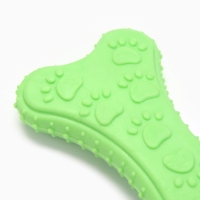 Игрушка жевательная "Собачье удовольствие", TPR, 10,5 см, зелёная Игрушка жевательная "Собачье удовольствие", TPR, 10,5 см, зелёная