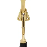 Фиксатор дверной LOCKLAND &ldquo;козья ножка&rdquo;, с автоподъемом, цвет золото