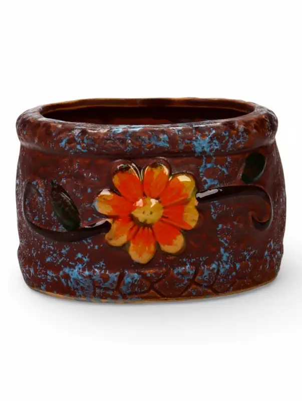 Декоративный горшок для цветов &laquo;Цветок&raquo;, 8&times;10&times;10 см, керамический, Greengo