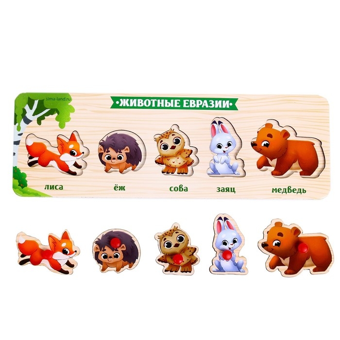 Рамка - вкладыш &laquo;Животные Евразии&raquo;