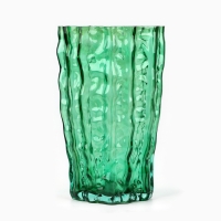 Ваза для цветов &laquo;Марбл грин&raquo; из зеленого стекла 23&times;15&times;9 см