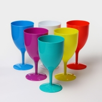 Бокал пластиковый «Салют», 400 мл, цвет МИКС Бокал пластиковый «Салют», 400 мл, цвет МИКС