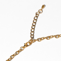 Колье &laquo;Индия&raquo; цветок, цвет чернёное золото, 47 см