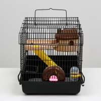 Клетка для грызунов "Пижон", с наполнением 47 х 30 х 27 см, чёрная Клетка для грызунов "Пижон", с наполнением 47 х 30 х 27 см, чёрная