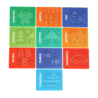 Планшет обучающий &laquo;Магнитное рисование&raquo;, 380 отверстий, цвет зелёный