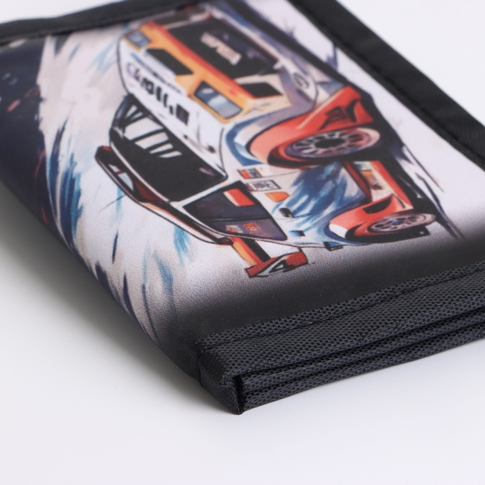 Кошелёк детский на липучке &laquo;Выбражулька&raquo;, цвет чёрный