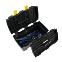 Ящик для инструмента ТУНДРА, 13", 330 х 177 х 155 мм, пластиковый, подвижный лоток Ящик для инструмента ТУНДРА, 13", 330 х 177 х 155 мм, пластиковый, подвижный лоток