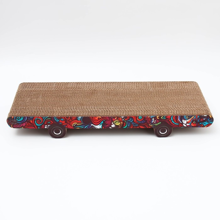 Когтеточка из картона с кошачьей мятой «Графити» Когтеточка из картона с кошачьей мятой «Графити»