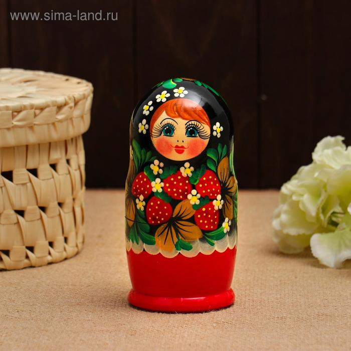 Матрёшка «Земляничка», красное платье, 5 кукольная, 15 см Матрёшка «Земляничка», красное платье, 5 кукольная, 15 см