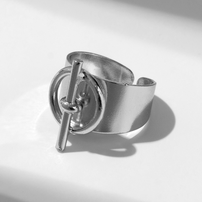 Кольцо &laquo;Узел&raquo; диаметр, цвет серебро, безразмерное