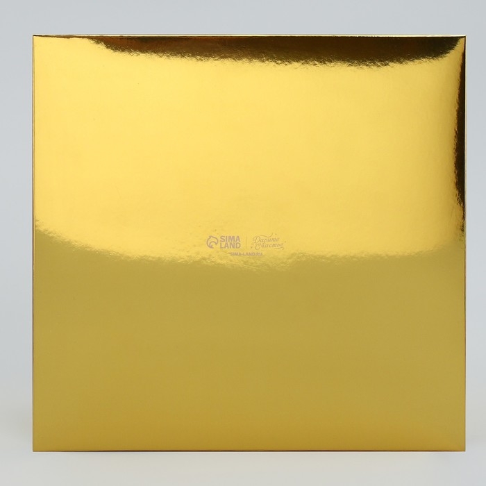 Коробка складная на 9 капкейков с окном &laquo;С Новым Годом&raquo;, 25 х 25 х 10 см, Новый год