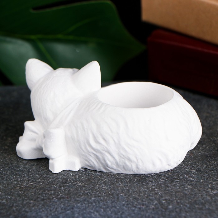 Фигурное кашпо "Киска" 6х10х7см