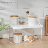 Подставка на металлических ножках &laquo;Лофт&raquo;, 29,5&times;26&times;17,2 см, цвет белый