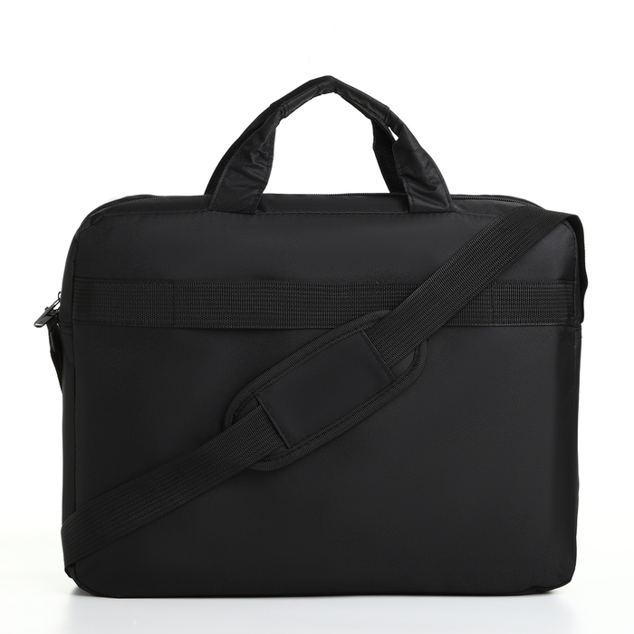 Сумка для ноутбука на молнии, наружный карман, цвет чёрный Сумка для ноутбука на молнии, наружный карман, цвет чёрный