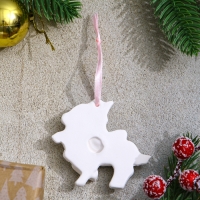 Новый год! Набор ёлочных украшений под раскраску 4 шт. &laquo;Единороги&raquo; с подвесом, кисть