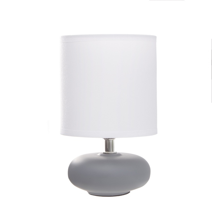 Настольная лампа Настольная лампа "Ассенса" Е14 40вт серо-белый 13х13х22 см
