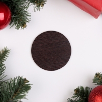 Набор "Синяя подкова", подставка под горячее и 2 подстаканника, D-20,5 см