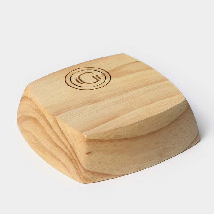 Тарелка - салатник квадратный, 10,2&times;10,2&times;3, гевея