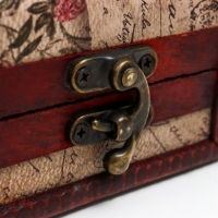 Шкатулка сундучок "Цветочное панно" (набор 2 шт), 10,5&times;10,5&times;15,2 см