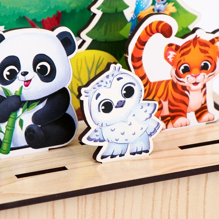 Головоломка. Повтори по образцу &laquo;Зоопарк&raquo;