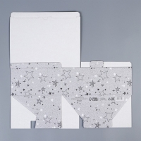 Коробка подарочная сборная, упаковка, &laquo;Звёзды&raquo;, 26 х 19 х 10 см