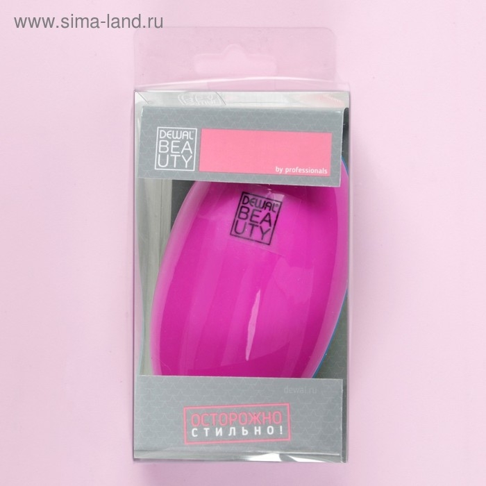 Расчёска массажная, 6,5 &times; 12 см, PVC коробка, разноцветная