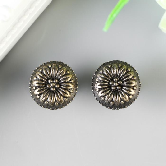 Ручка для шкатулки металл Ручка для шкатулки металл "Цветок" (набор 2 шт) 1,7х1,7 см