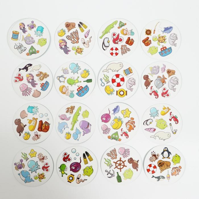 Настольная игра на реакцию и внимание &laquo;Дуббль. Подводный мир&raquo;, 20 карт, 5+