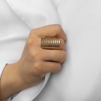 Кольцо металл &laquo;Тренд&raquo; пружина, цвет золото, размер 16