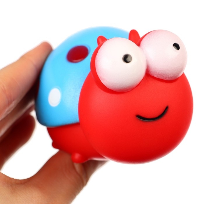 Набор резиновых игрушек для ванны &laquo;Букашечки&raquo;, с пищалкой, 6 шт, Крошка Я