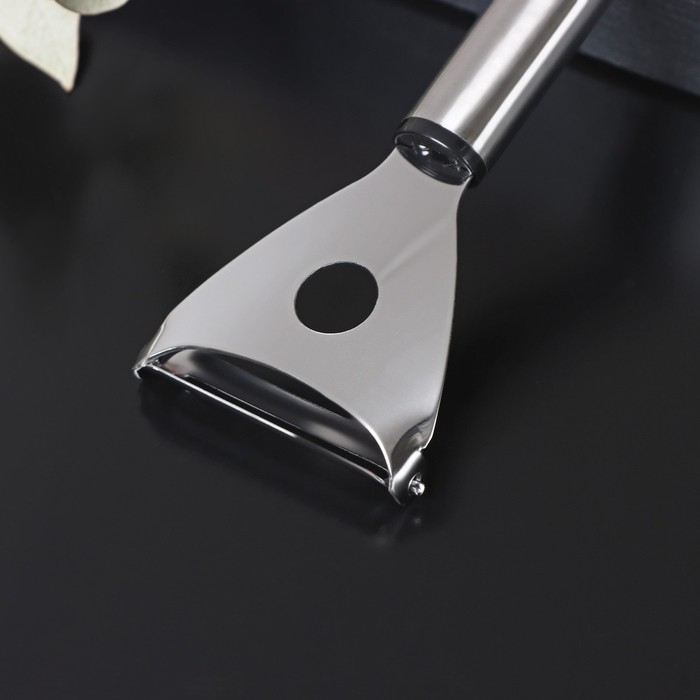 Овощечистка Доляна Fargo, 17,5&times;5&times;2 см, нержавеющая сталь, цвет серебристый