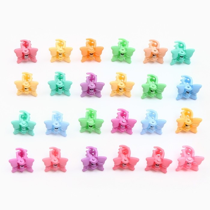 Краб для волос &laquo;Моя принцесса&raquo;, 24 шт.,1 х 1,5 х 1,5 см